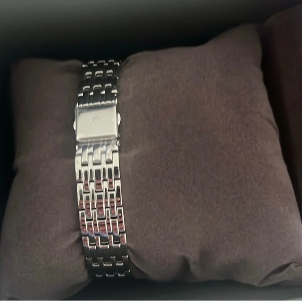 NWT Bulova Stainless Steel Diamond Watch
